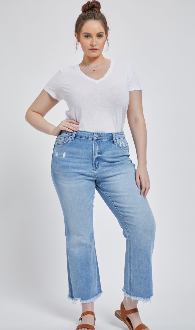 CURVY High Rise Crop Flare