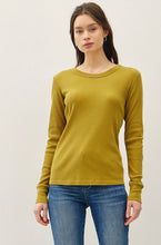 Load image into Gallery viewer, *Ribbed Cotton Round Neck Basic Top
