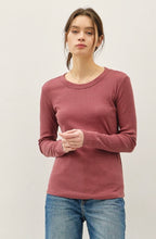 Load image into Gallery viewer, *Ribbed Cotton Round Neck Basic Top
