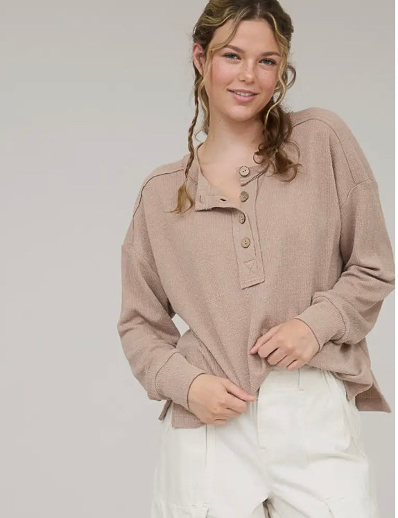 KATIE  Long Sleeve Knit Top