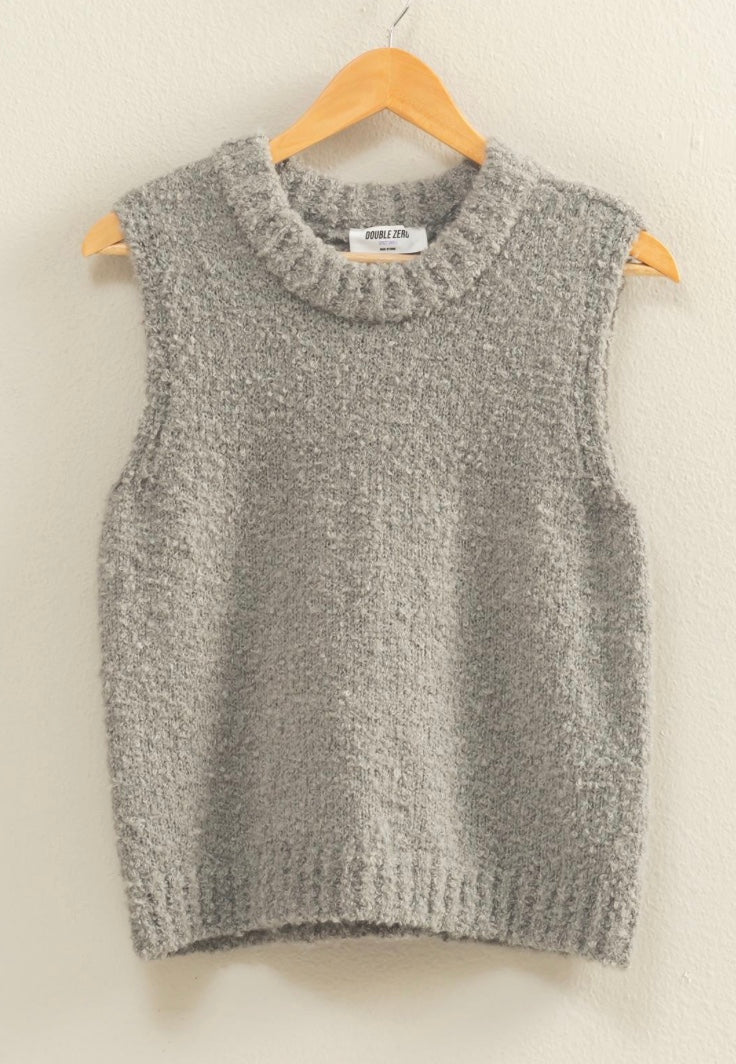 Crew Neck Sleeveless Sweater