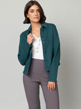 Load image into Gallery viewer, SCALLOP TRIM DENIM JACKET
