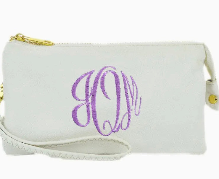 Monogrammable Three Compartments Crossbody Bag