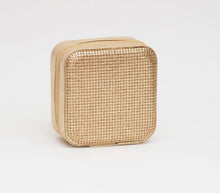 Load image into Gallery viewer, Rhinestone Zip Around Square Jewelry Box
