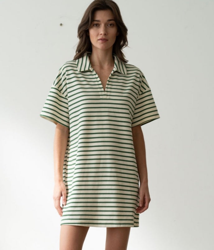 V-Neck Casual Mini Dress