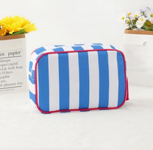 Load image into Gallery viewer, Striped Nylon Padded Pouch
