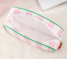Load image into Gallery viewer, Striped Nylon Padded Pouch
