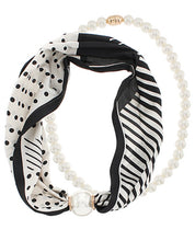 Load image into Gallery viewer, LAYERED 10MM PEARL SCARF NECKLACE

