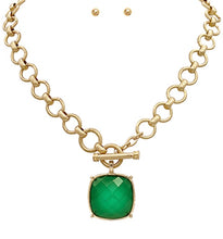 Load image into Gallery viewer, Big Stone Pendant Necklace Set
