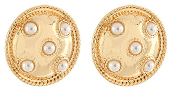 Chunky Pave Clip On Earrings