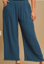 Load image into Gallery viewer, Frayed Hem Wide-Leg Pants
