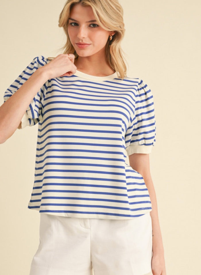 Striped Print Top