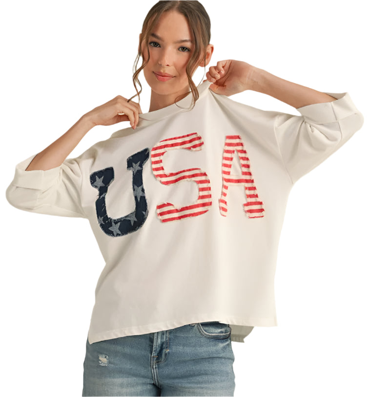 USA Patched Sweatshirt