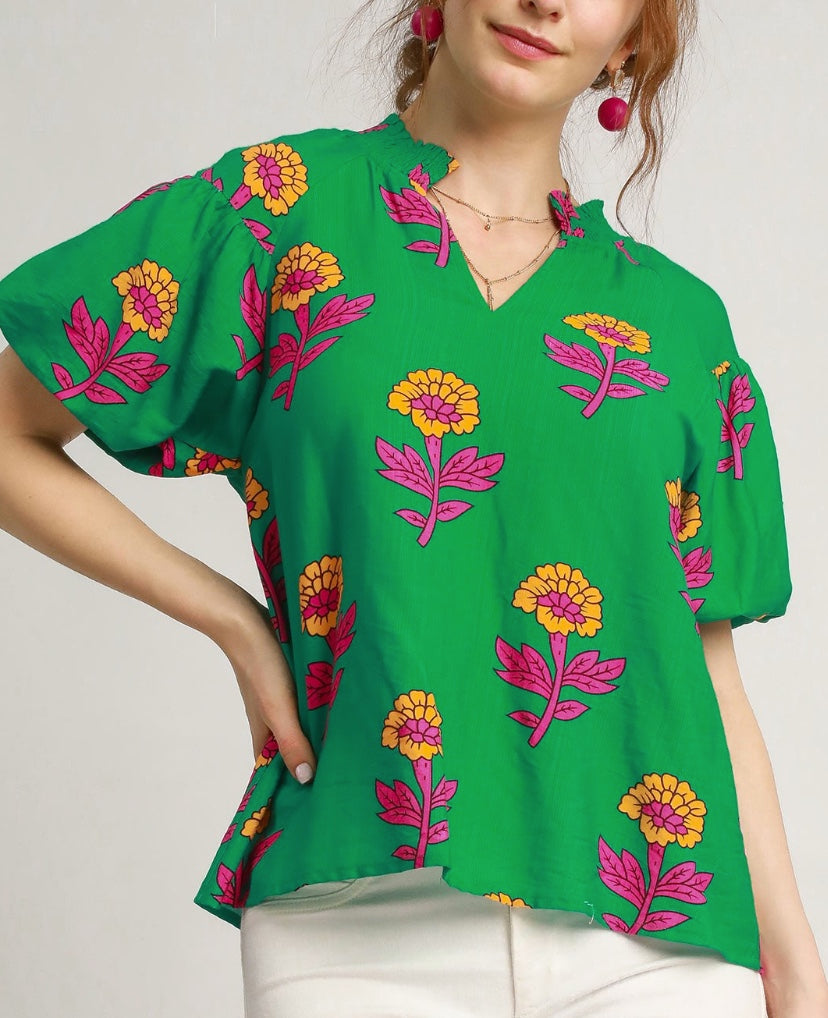 Catherine Floral Top