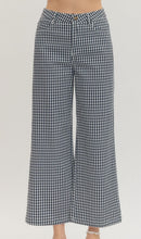 Load image into Gallery viewer, Gingham straight leg pants
