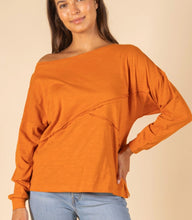 Load image into Gallery viewer, Sunday Morning Patchwork Detail Long Sleeve Top
