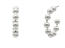 Load image into Gallery viewer, BEADS METAL BALL HOOPS
