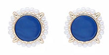 Load image into Gallery viewer, Pearl &amp; Stone Halo Studs
