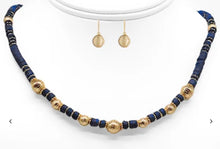Load image into Gallery viewer, Bead Disk &amp; Metal Ball Necklace
