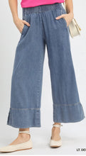 Load image into Gallery viewer, Stone Wash Denim Wide Leg Pants
