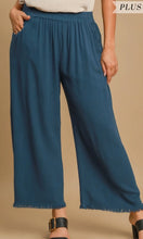 Load image into Gallery viewer, Frayed Hem Wide-Leg Pants

