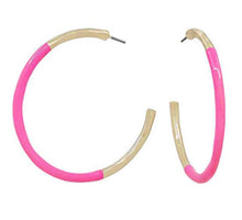 Load image into Gallery viewer, Half Color Coated Hoops
