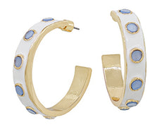 Load image into Gallery viewer, Stationed Round Resin Epoxy Hoops
