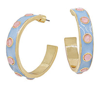 Load image into Gallery viewer, Stationed Round Resin Epoxy Hoops
