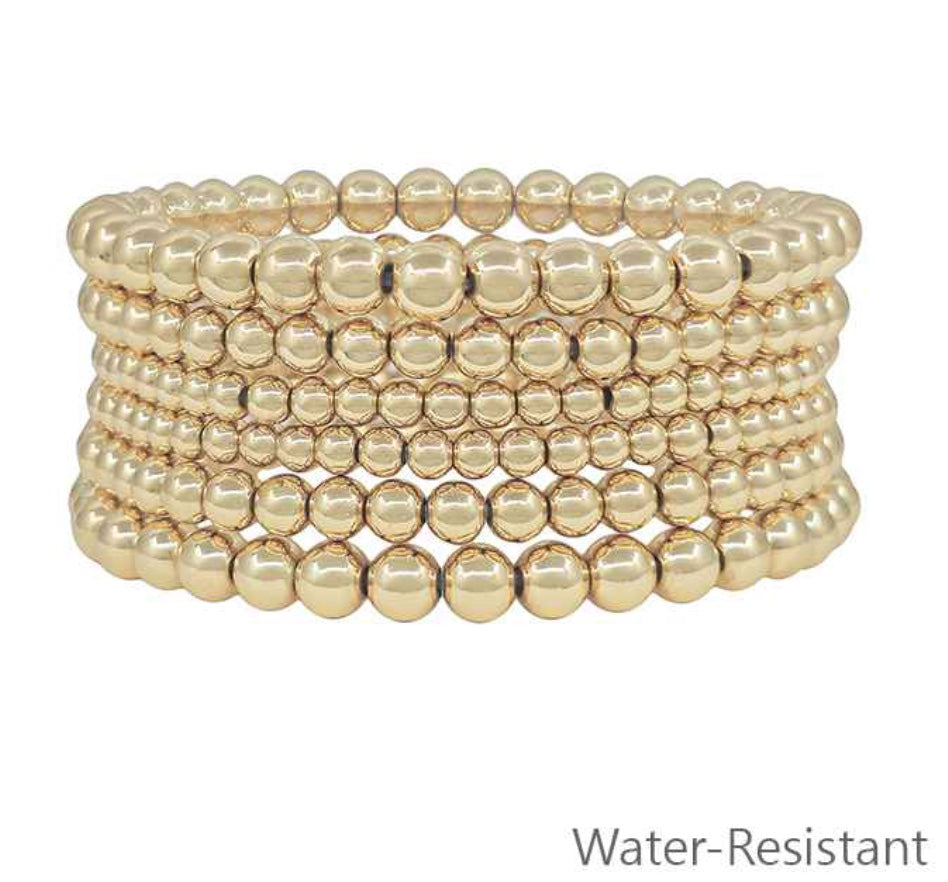 Beaded Set of 5 Stretch Bracelets
