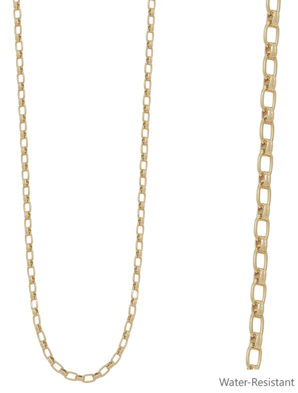 / Gold Link Chain Necklace