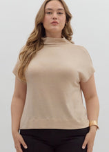 Load image into Gallery viewer, CURVY-mock neck pullover top
