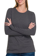Load image into Gallery viewer, *CREW NECK LONG SLEEVE T-SHIRT
