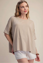 Load image into Gallery viewer, Oversized Pullover Round Neck Band Short Sleeve
