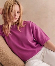 Load image into Gallery viewer, Relaxed Sweater Crew-Neck Elbow-Length Sleeves
