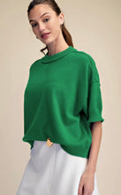 Load image into Gallery viewer, Relaxed Sweater Crew-Neck Elbow-Length Sleeves
