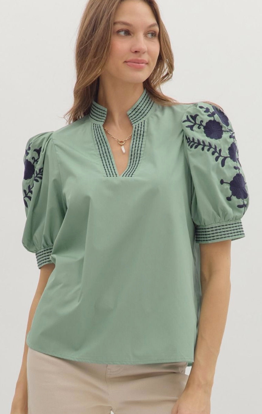 / Emily embroidered Top