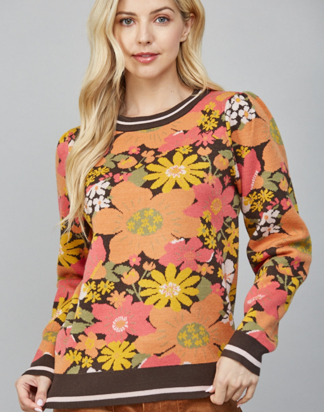 Faye Floral Sweater