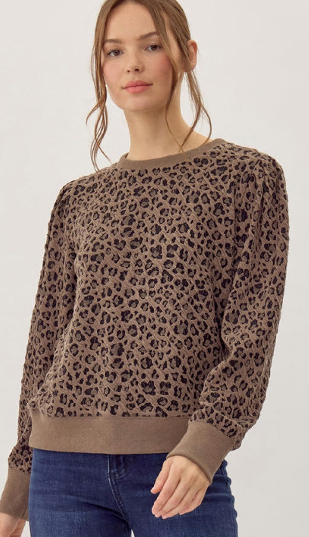 / Lori Leopard Top