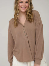 Load image into Gallery viewer, / HENLEY KNIT TOP
