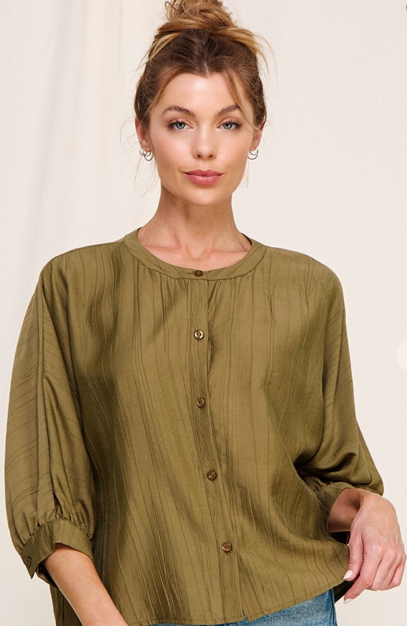 Allie Button Front Blouse
