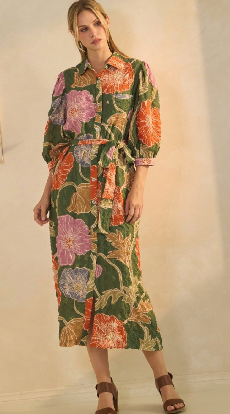 Floral Shirt DressFloral Shirt Dress
