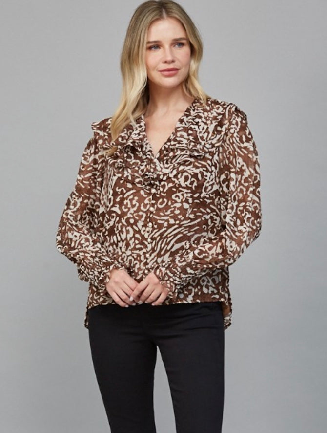 Chiffon Layered Ruffle