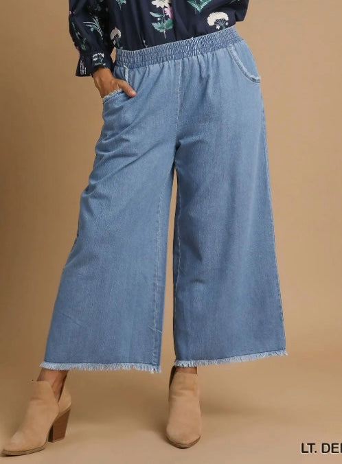 /Washed Denim Pants
