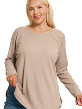 Load image into Gallery viewer, / PLUS BABY WAFFLE LONG SLEEVE TOP
