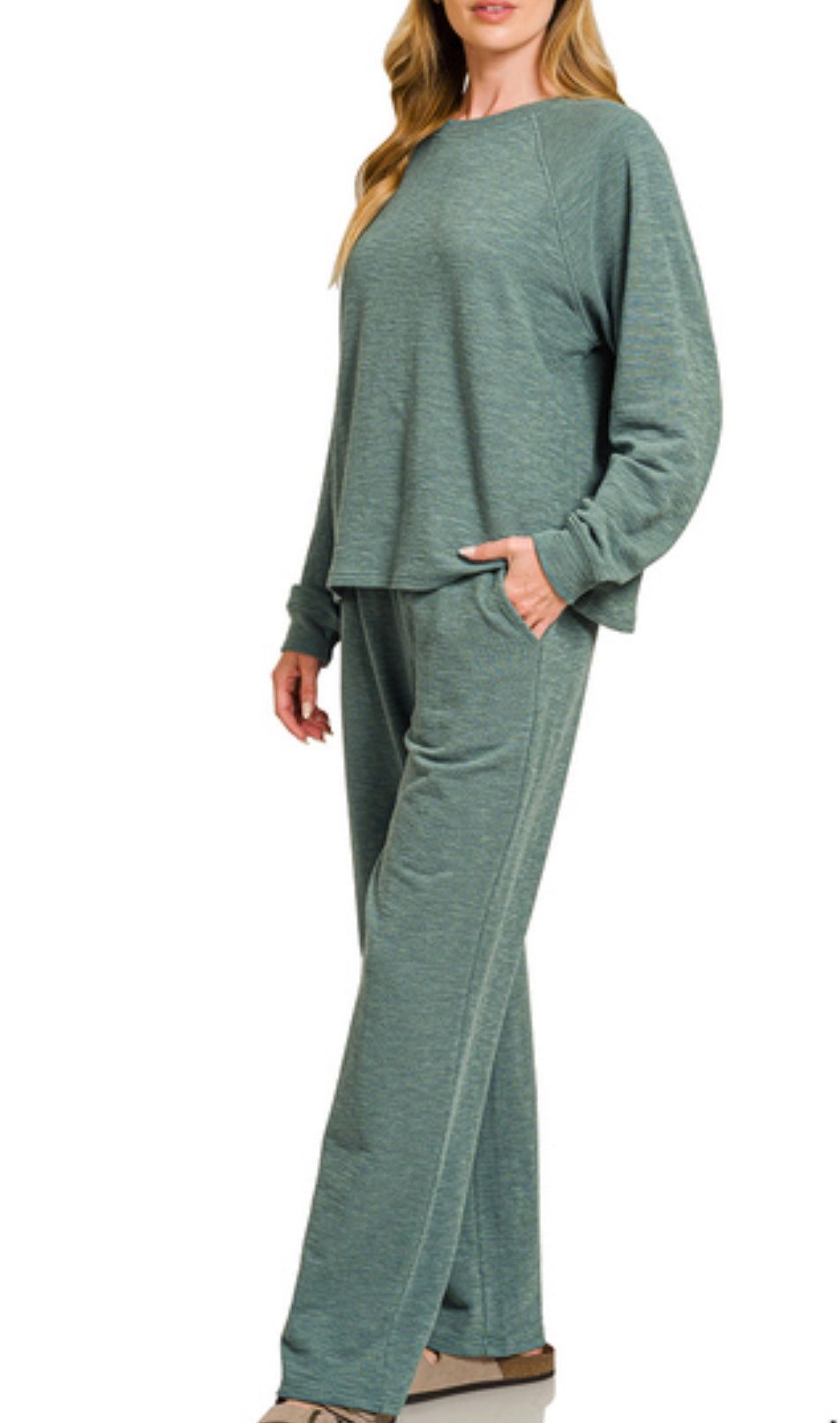 / LONG SLEEVE TOP & PANTS 2PCS SET