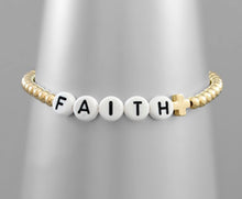 Load image into Gallery viewer, LETTER BEAD AND BALL BRACELET
