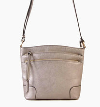 Load image into Gallery viewer, Rachel Front Double Zip Crossbody Bag
