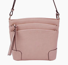 Load image into Gallery viewer, Rachel Front Double Zip Crossbody Bag
