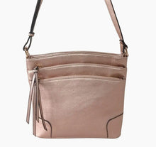 Load image into Gallery viewer, Rachel Front Double Zip Crossbody Bag
