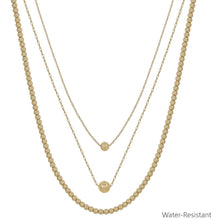 Load image into Gallery viewer, / Layered Silver Beaded and Chain
